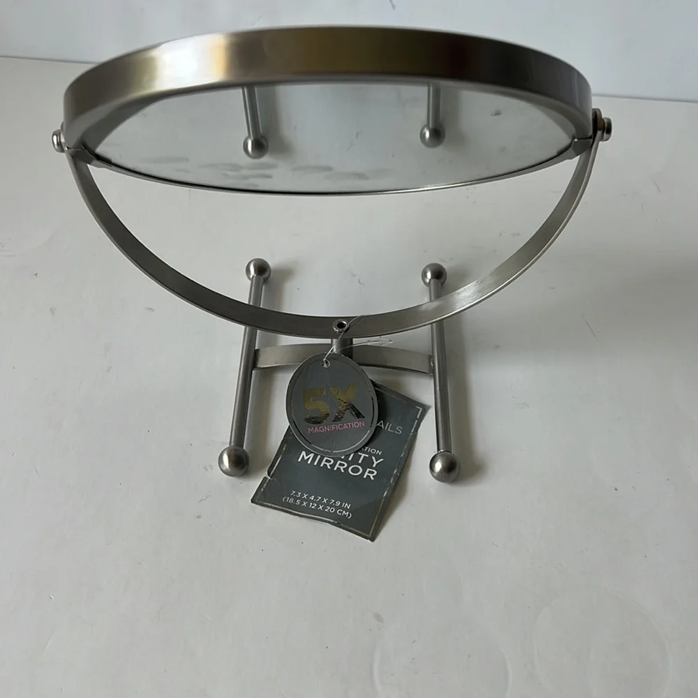 5X Magnification Vanity Mirror 7.3 x 4.7 x 7.9 in new